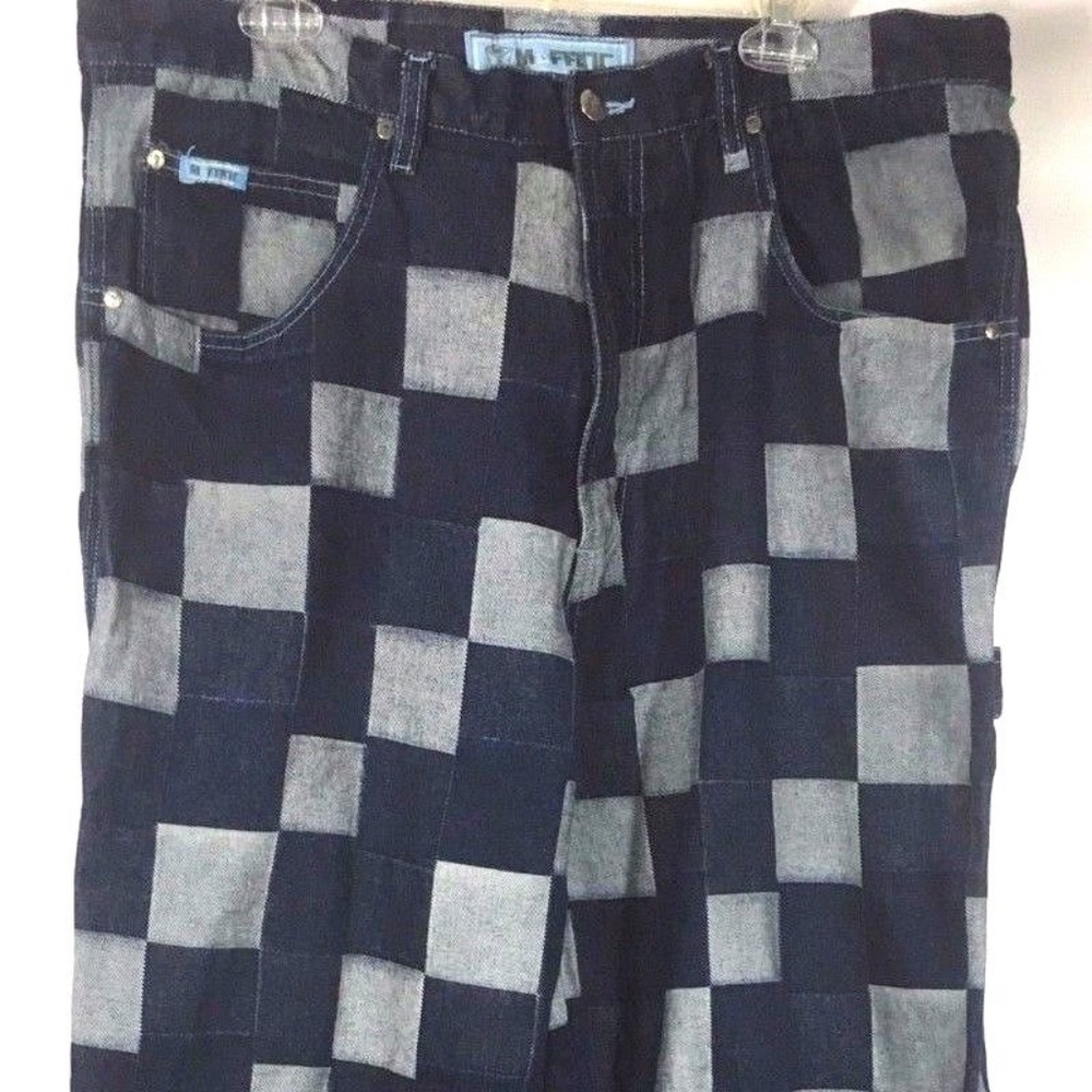 Moffatt Checkered Rockabilly Carpenter Jeans - Picture 3 of 8